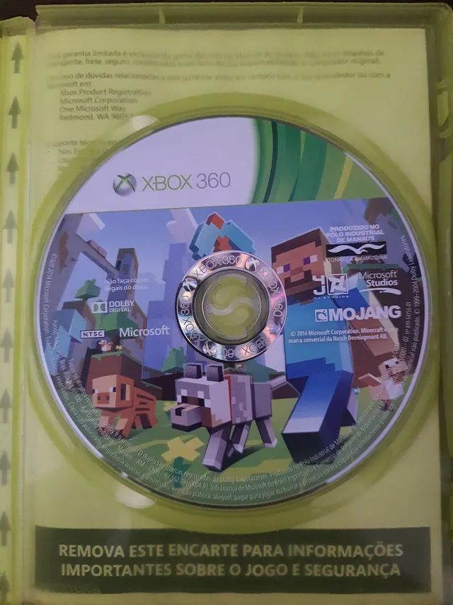 Minecraft Original Xbox 360 Bloqueado