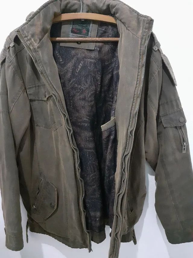 Jaqueta De Couro Safira Masculina(Usada) Roupas Centro, São