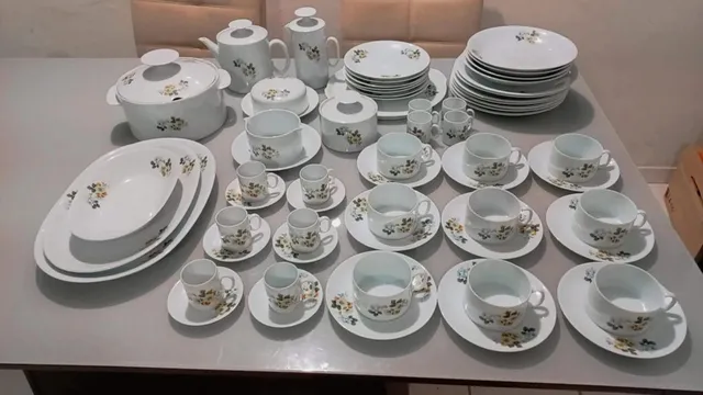 Porcelana Renner Anos 1960 Antiga Jogo Chá Completo 6 Pessoas Perfeito, Móvel de Antiquário Renner Usado 77979931