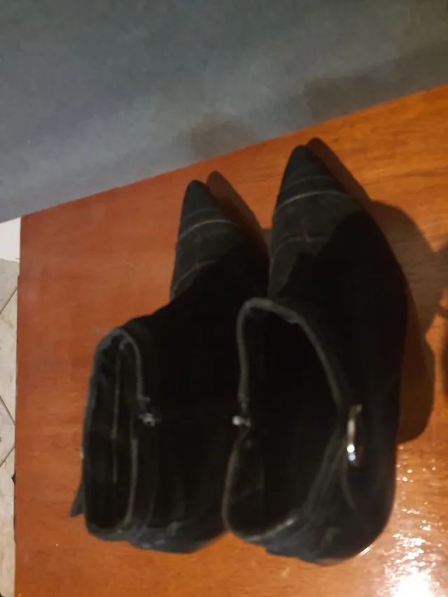 Bota em camurça salto 5.  - Foto 2