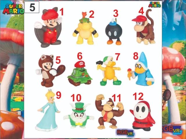 Turma do Mario IV (chaveiro e colecionáveis)  - Foto 4