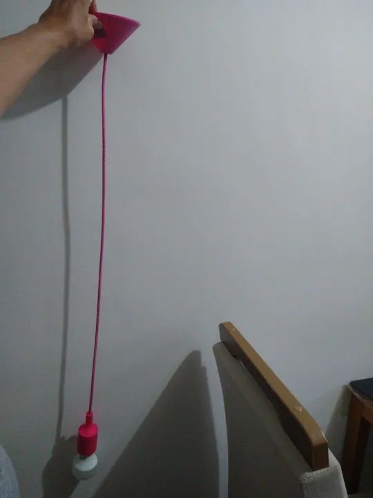 Luminária pendente rosa  - Foto 5