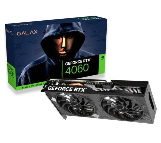 Placa de Vídeo Galax GeForce RTX 4060 8Gb Gddr6 Nova Lacrada - Loja Coimbra Computadores