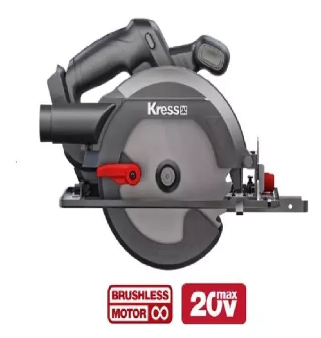 SERRA CIRCULAR KRESS BRUSHLESS 165MM 20V SOLO