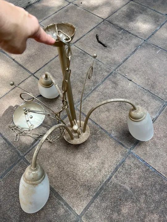 Lustre pendente antigo - Foto 2