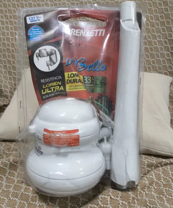 Chuveiro Ducha Bello Banho Branca c/ Cano - 127V - 4600W