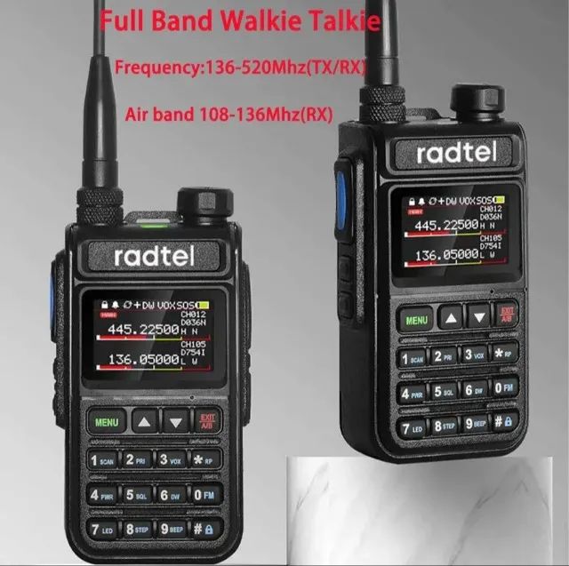 Radtel-Banda completa Ham Radio, 999CH, AM Air Aviation, Scanner a cores, Marinha NOAA - Foto 2