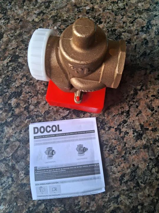 Válvula descarga base  1. 1/2"  Docol (NOVA) - Foto 2
