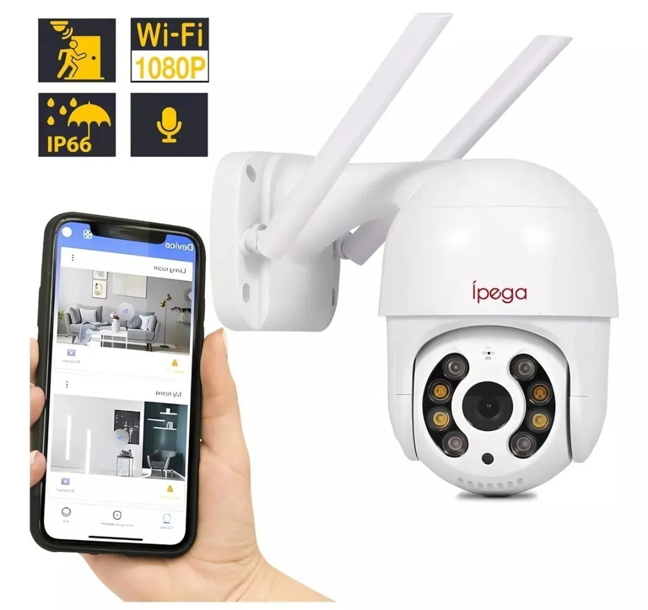 Câmera ip wi-fi externa 