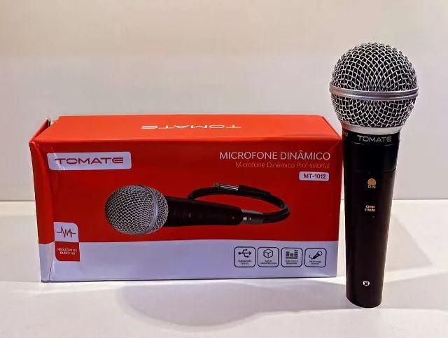 Microfone Profissional Com Fio 6m Tomate MT-1012 - Foto 3