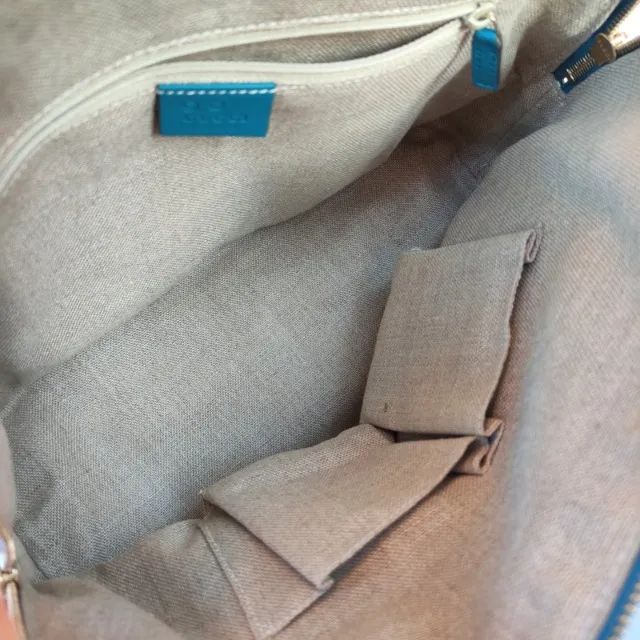 bolsa gucci microguccissima turquesa luxo - Foto 5