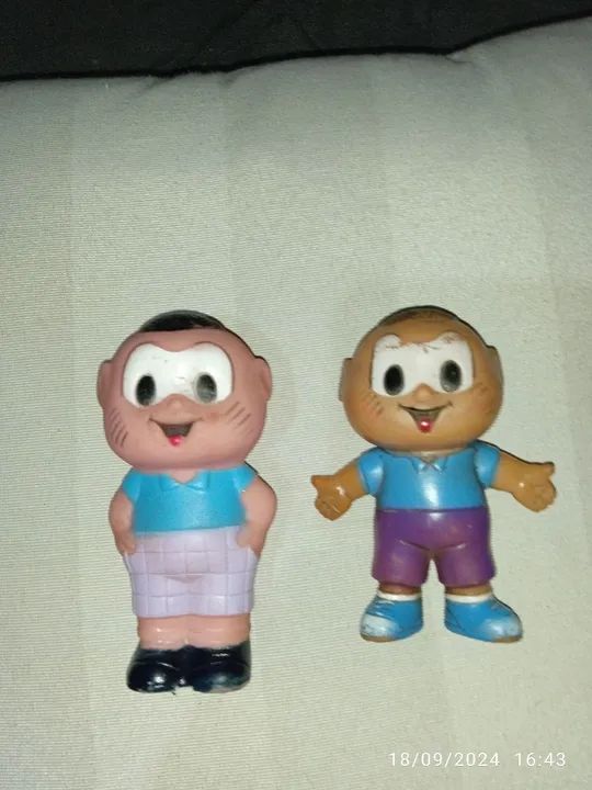 Antigos bonecos Cascão da turma da Monica. Duas peças. - Foto 2