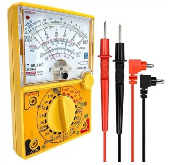 Multímetro Analógico Profissional Bomder BOM-6001 com Ponta De Prova