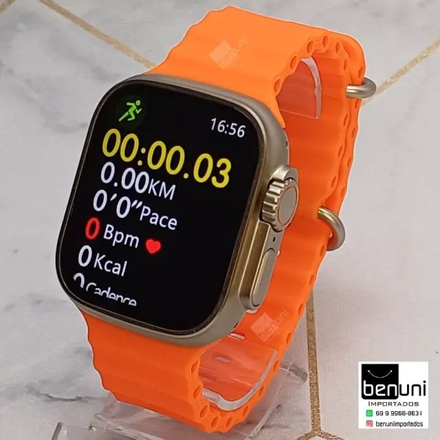 Relógio inteligente W68 ULTRA MAX + Pulseira extra - Estilo e tecnologia no seu pulso - Foto 5