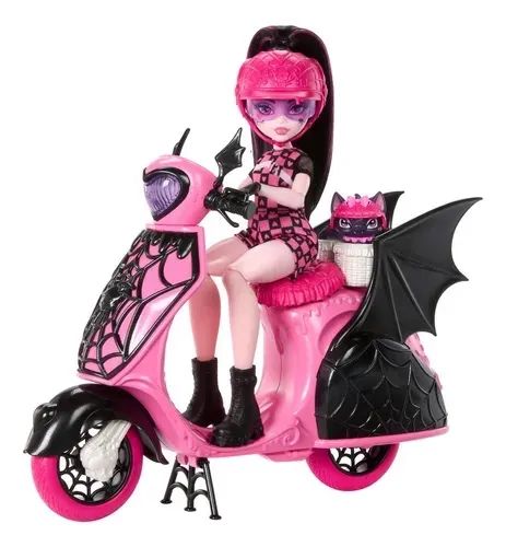Monster High draculaura vamptastic e Scooter