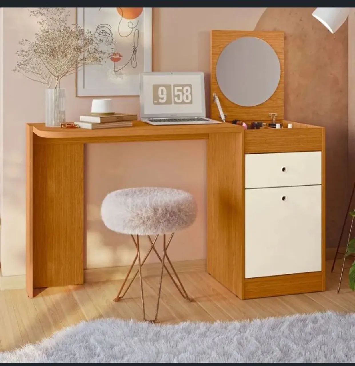 Penteadeira Amadeirada 