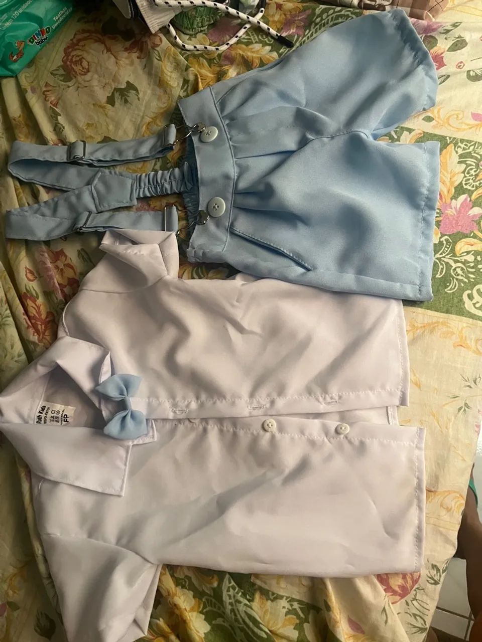 Conjunto Bebê - Camisa Social + Shorts - Foto 3