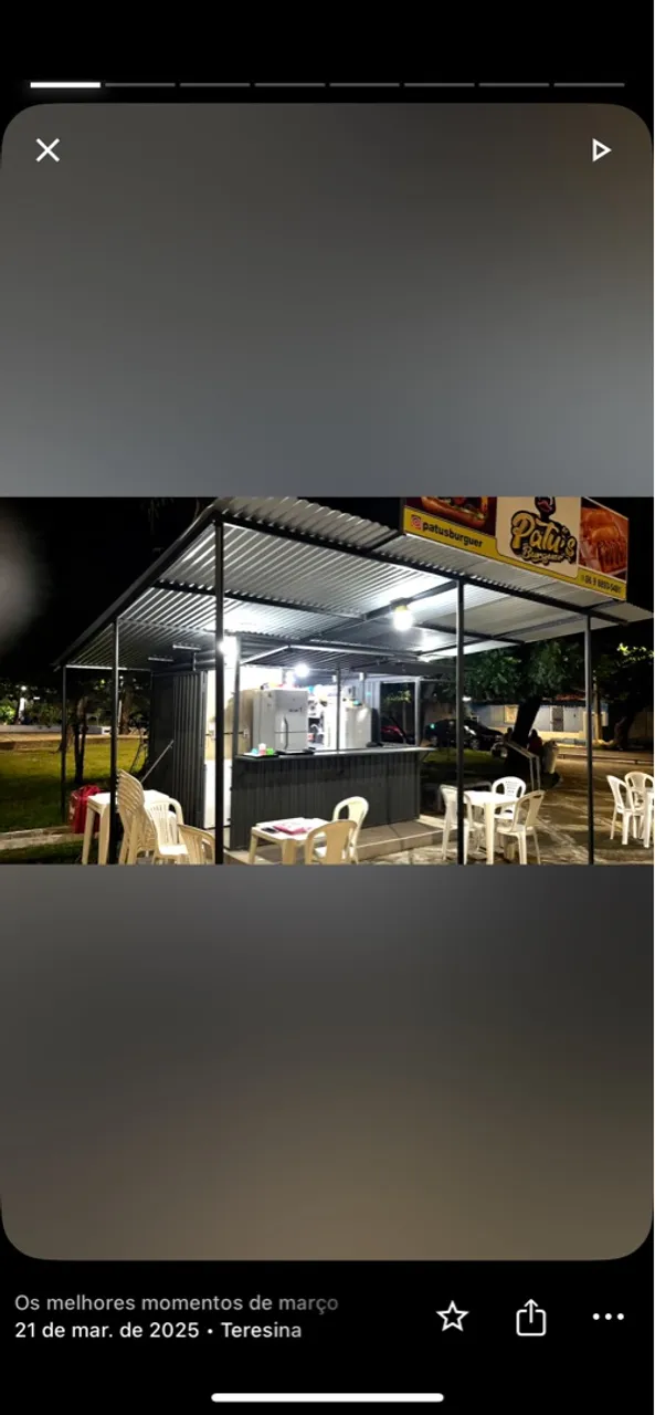 Lanchonete trailer na praça da criança parque Piauí 