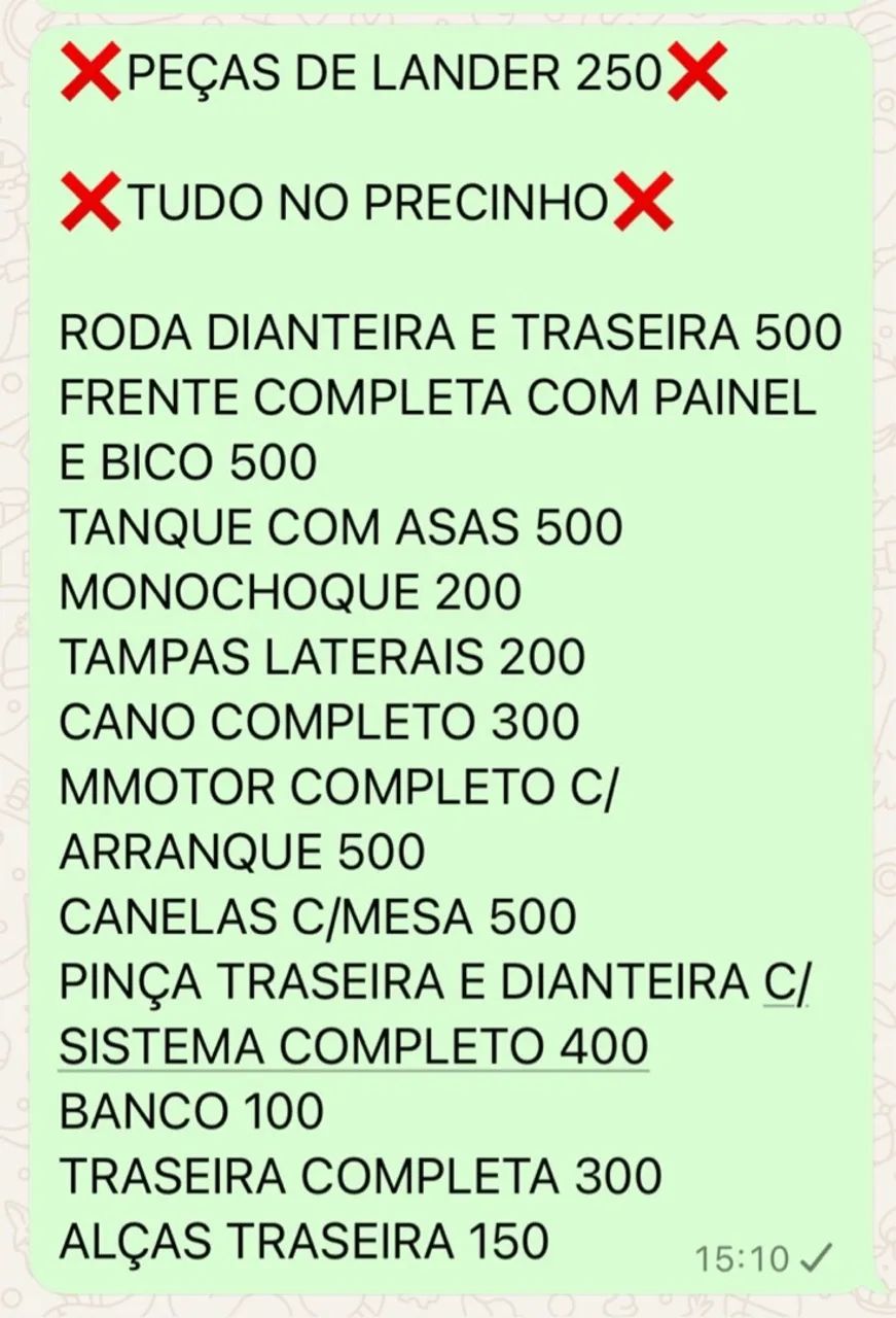TODAS AS PEÇAS DE LANDER 2022 - Foto 3