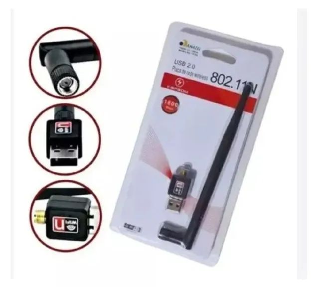 Adaptador Receptor Wireless Usb Wifi 1200mbps Pc E Notebook - Foto 2