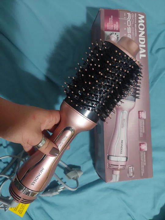 Secador de Cabelo Mondial Golden Rose Escova Rotativa