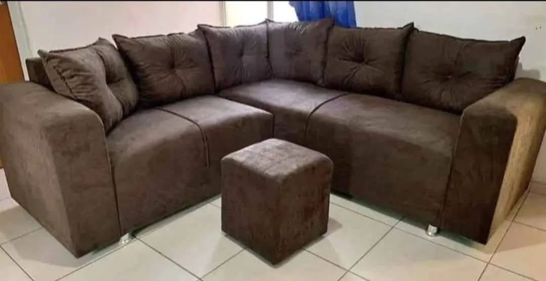 Sofá de canto 6 lugares, super acolchoado e confortável 