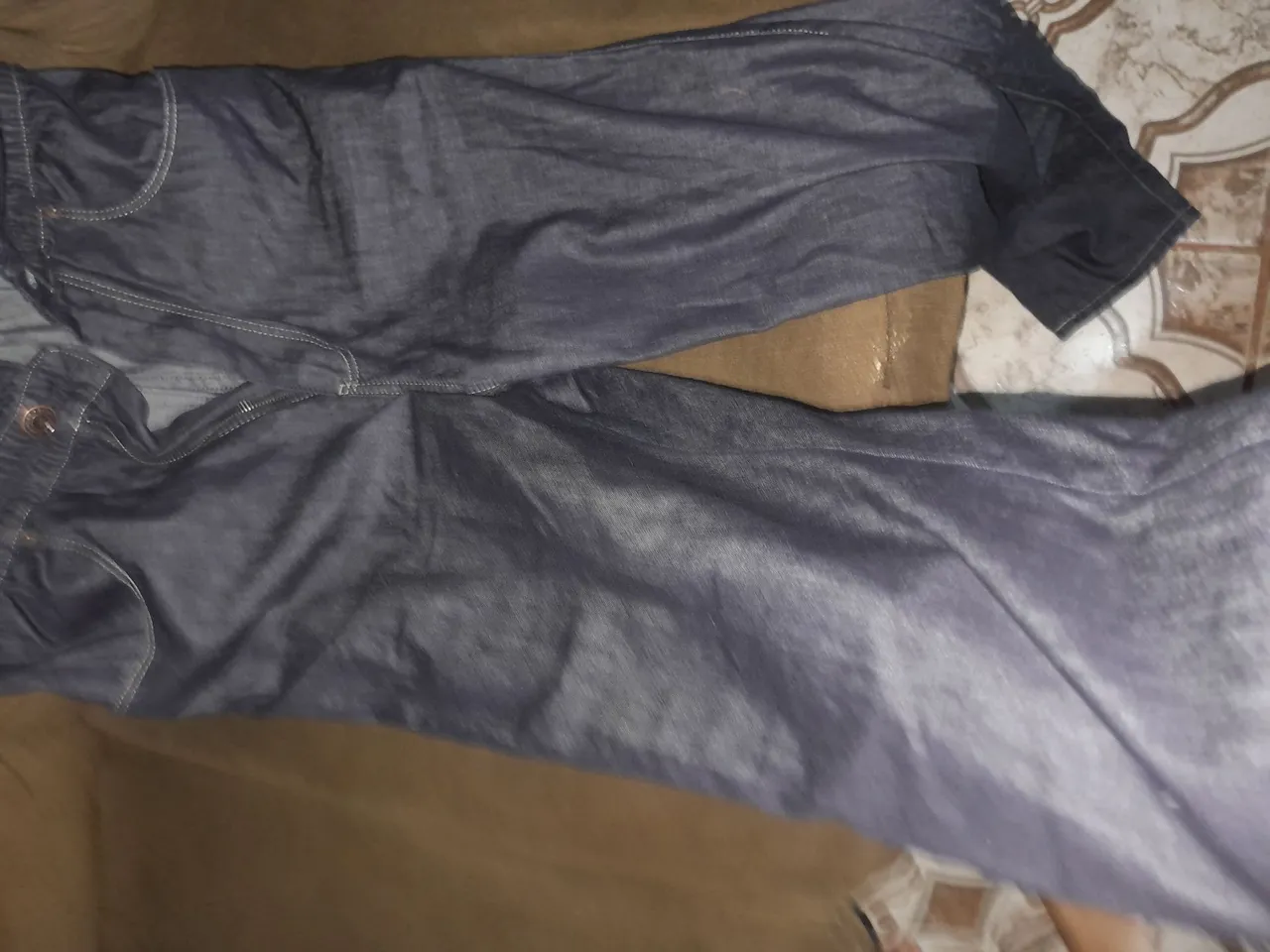 Calças Jeans Azul Escuro