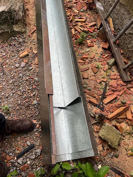 Calha galvanizada nova - Foto 4