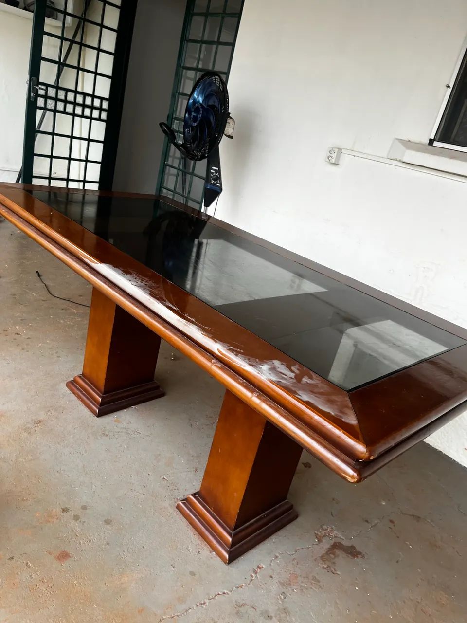 Mesa com tampo de vidro 64209952149122121