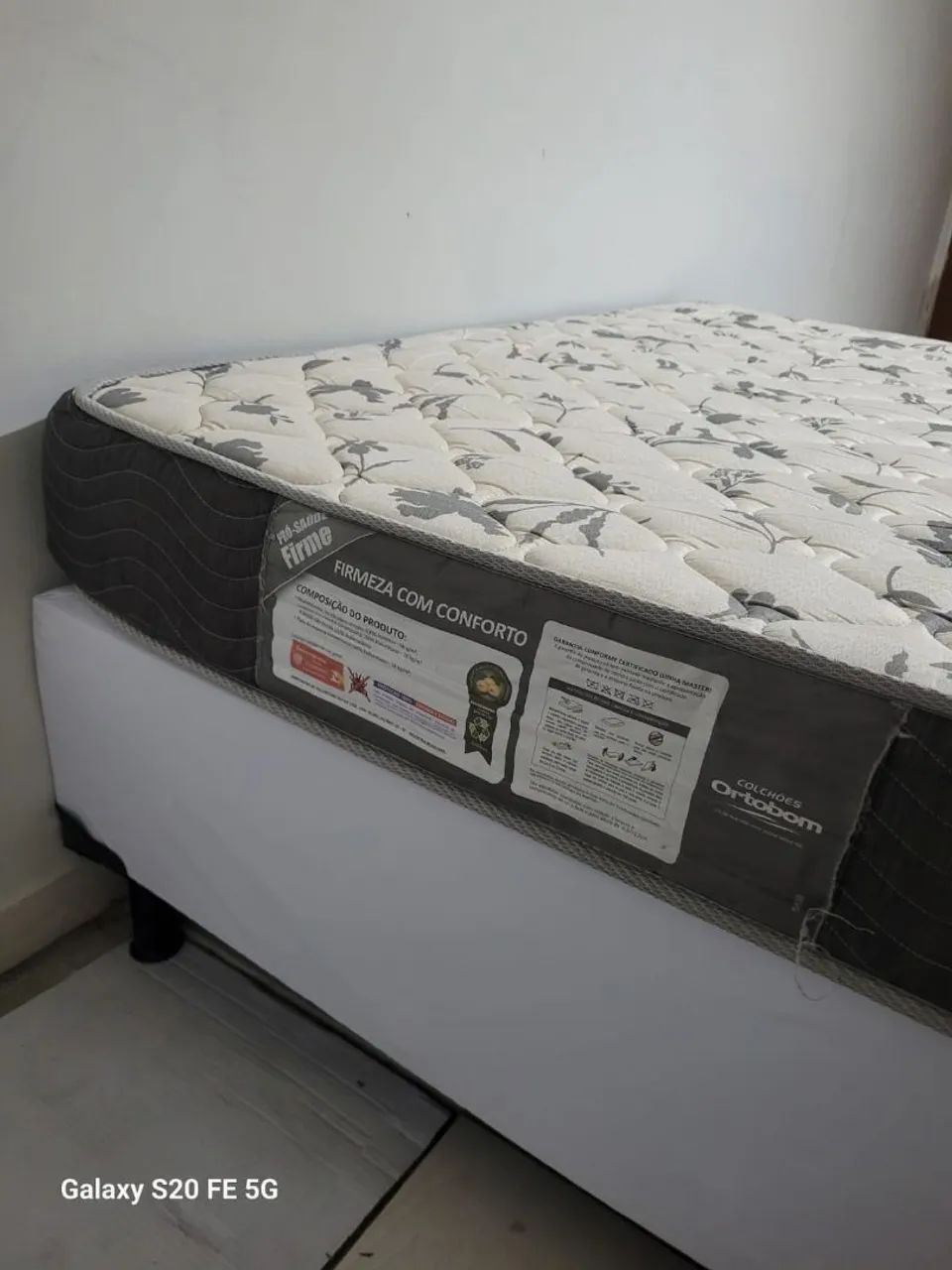 Cama box + Colchão Ortobom pro saúde $780