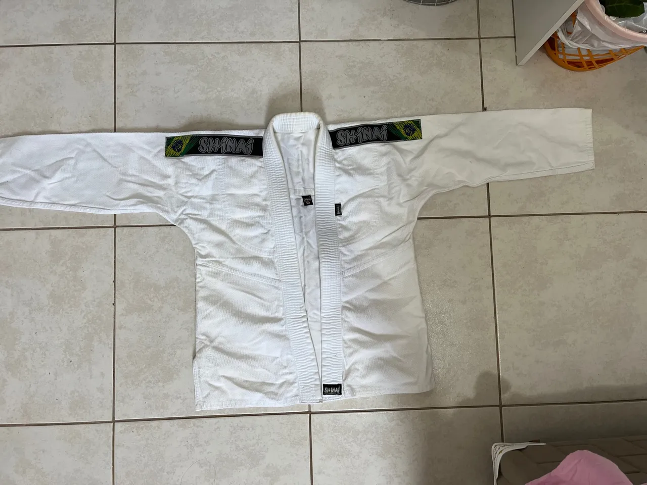 Kimono Jiu-Jitsu Shinai Branco - Tamanho M4