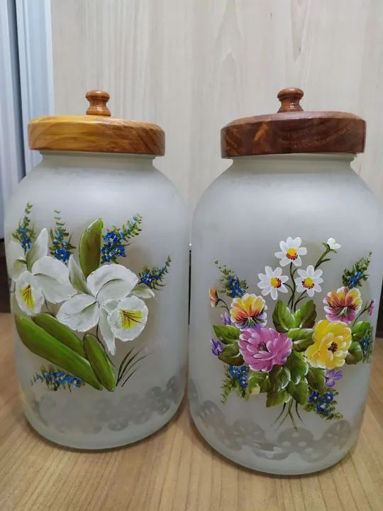 Vasos Decorativos Pintados à Mão
