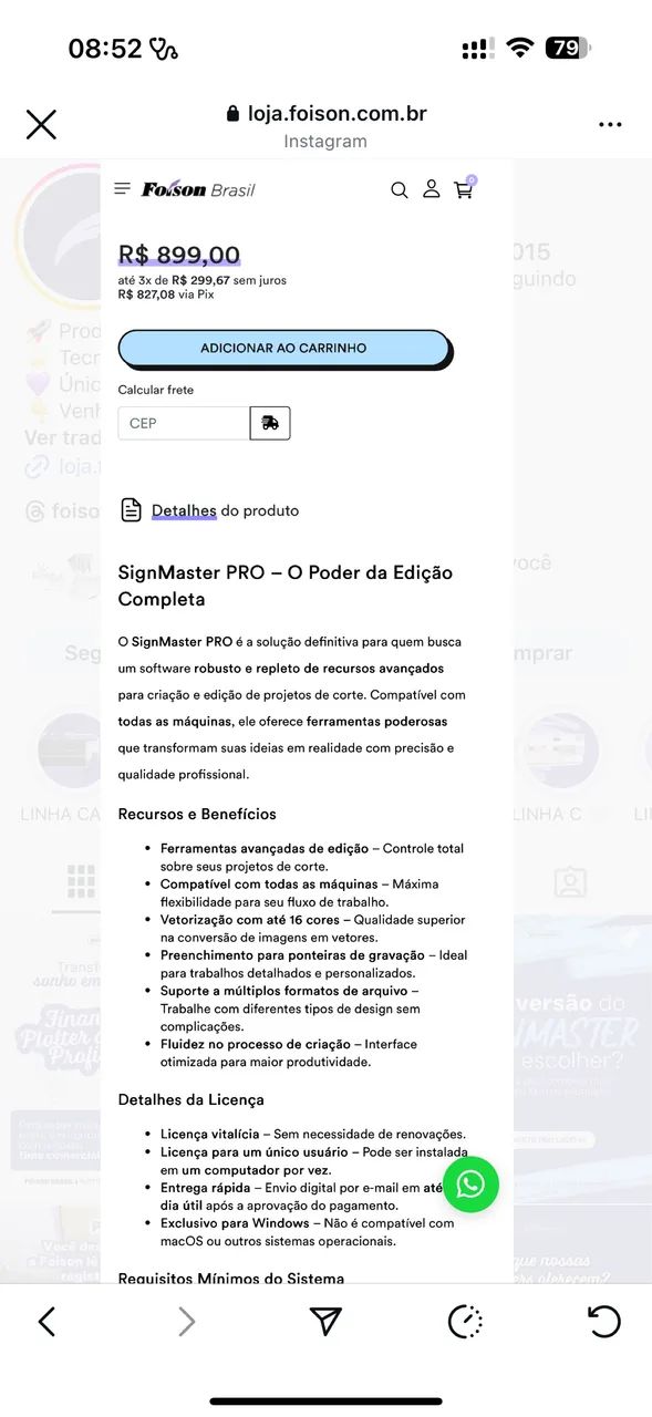 Kit completo da Plotter de recorte NOVA Foison C24 PROCAM, nunca foi usada! - Foto 6