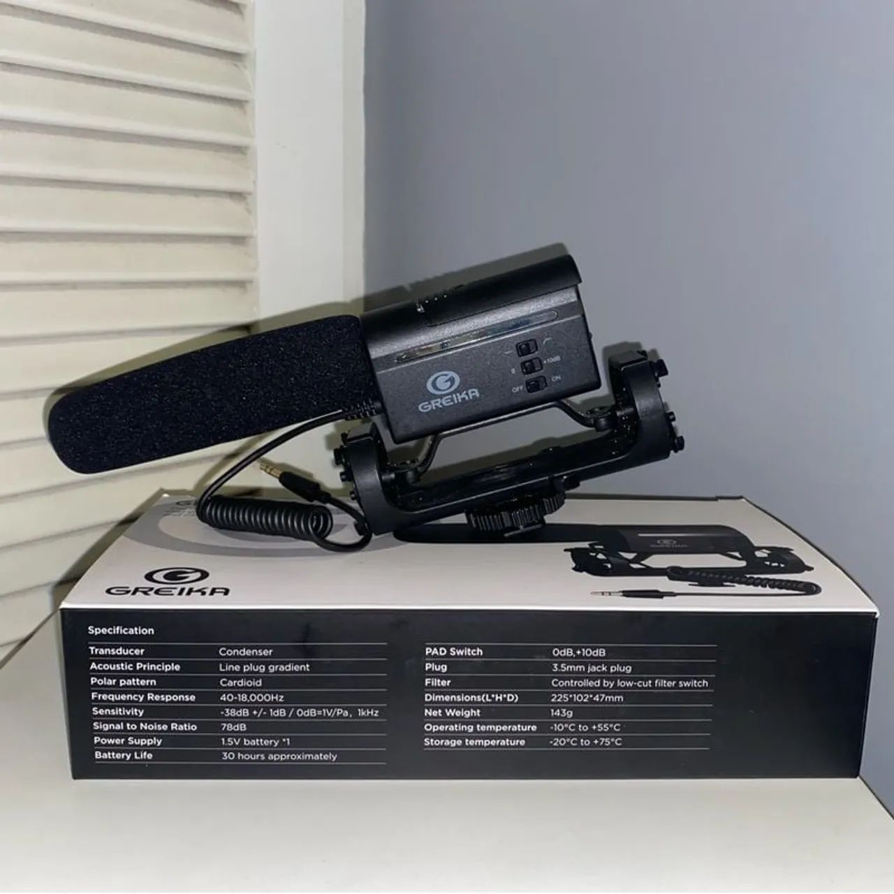 Microfone Condensador Greika GK-SM10