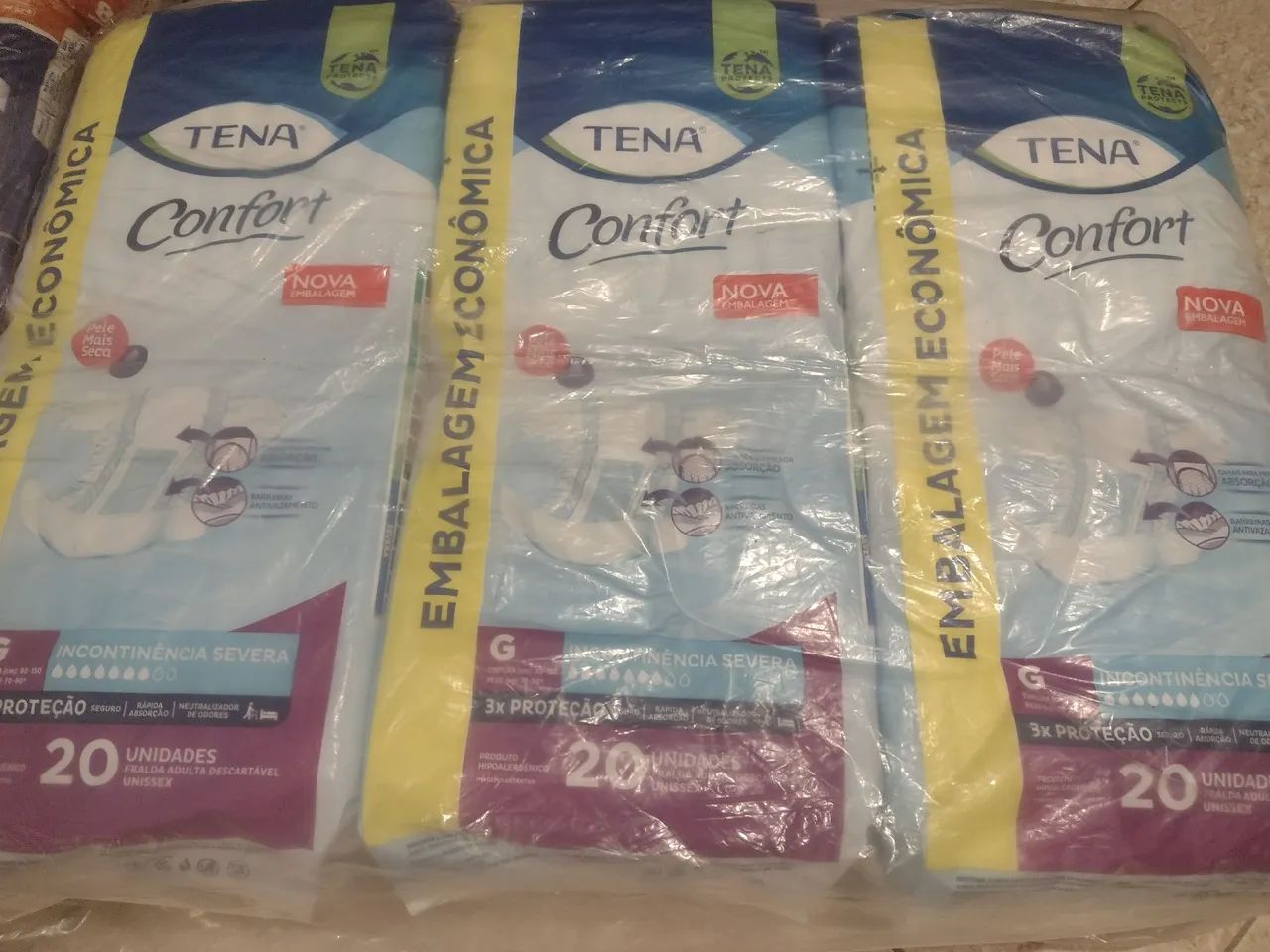 Fraldas TENA Comfort - Tamanho G últimas unidades.