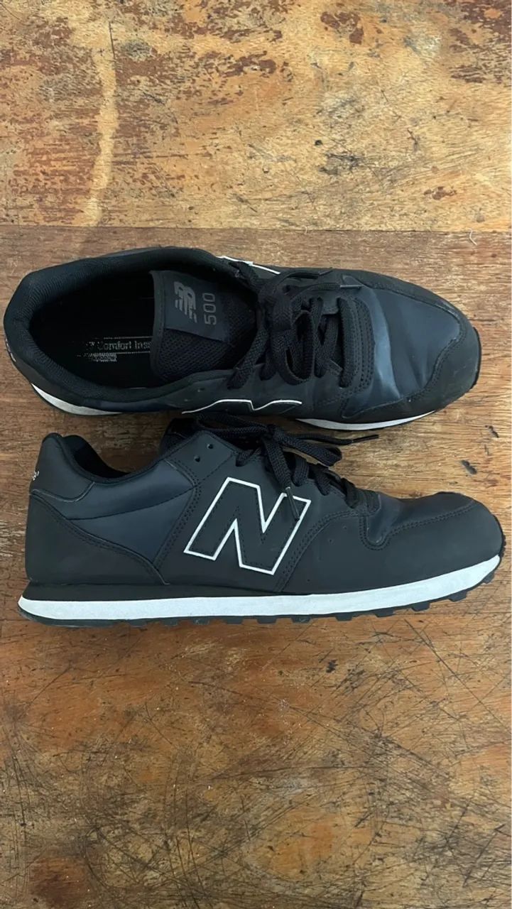Balance Trainers New Balance 500 Classic Preto Tênis New Balance