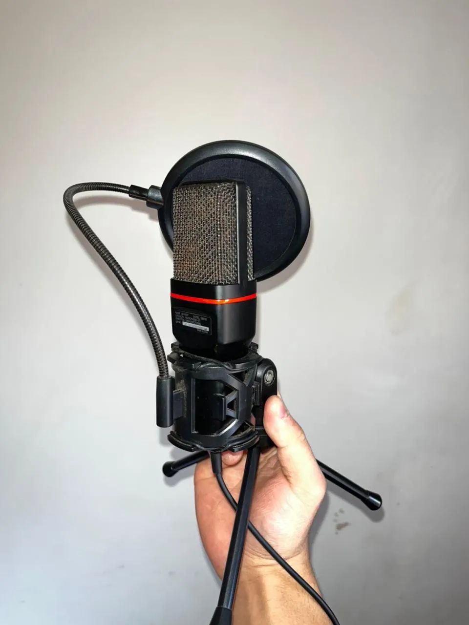 Microfone Gamer Redragon Seyfert C/ Tripé, 3.5MM, Black, GM100