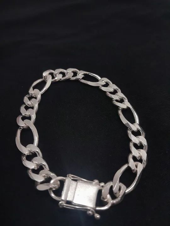 Pulseira Masculina Prata 925 - Foto 3