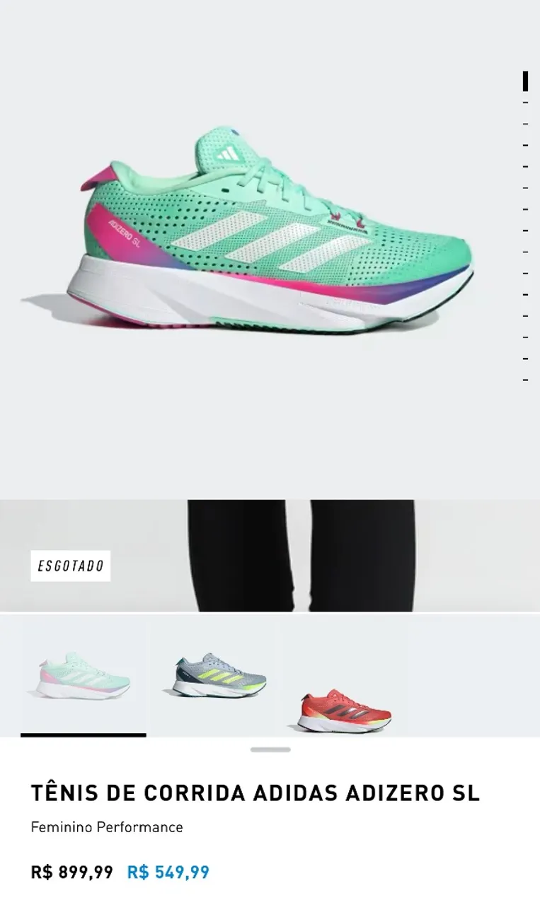 Tênis De Corrida Adidas Adizero SL
