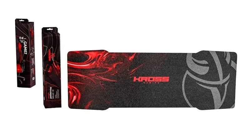 Mouse Pad Gamer Kross KE-MP1009, 90x40cm - Preto - Foto 3