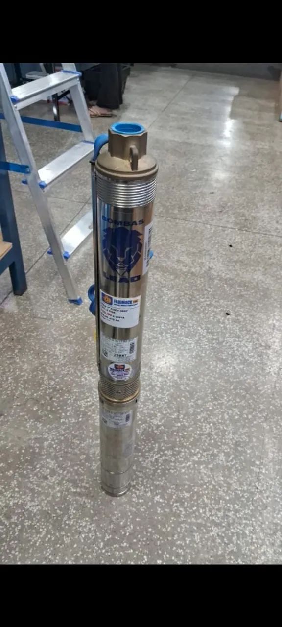 BOMBA SUBMERSA 1/2CV  127V 2 FIOS 9 ESTAGIOS LEÃO - Foto 2