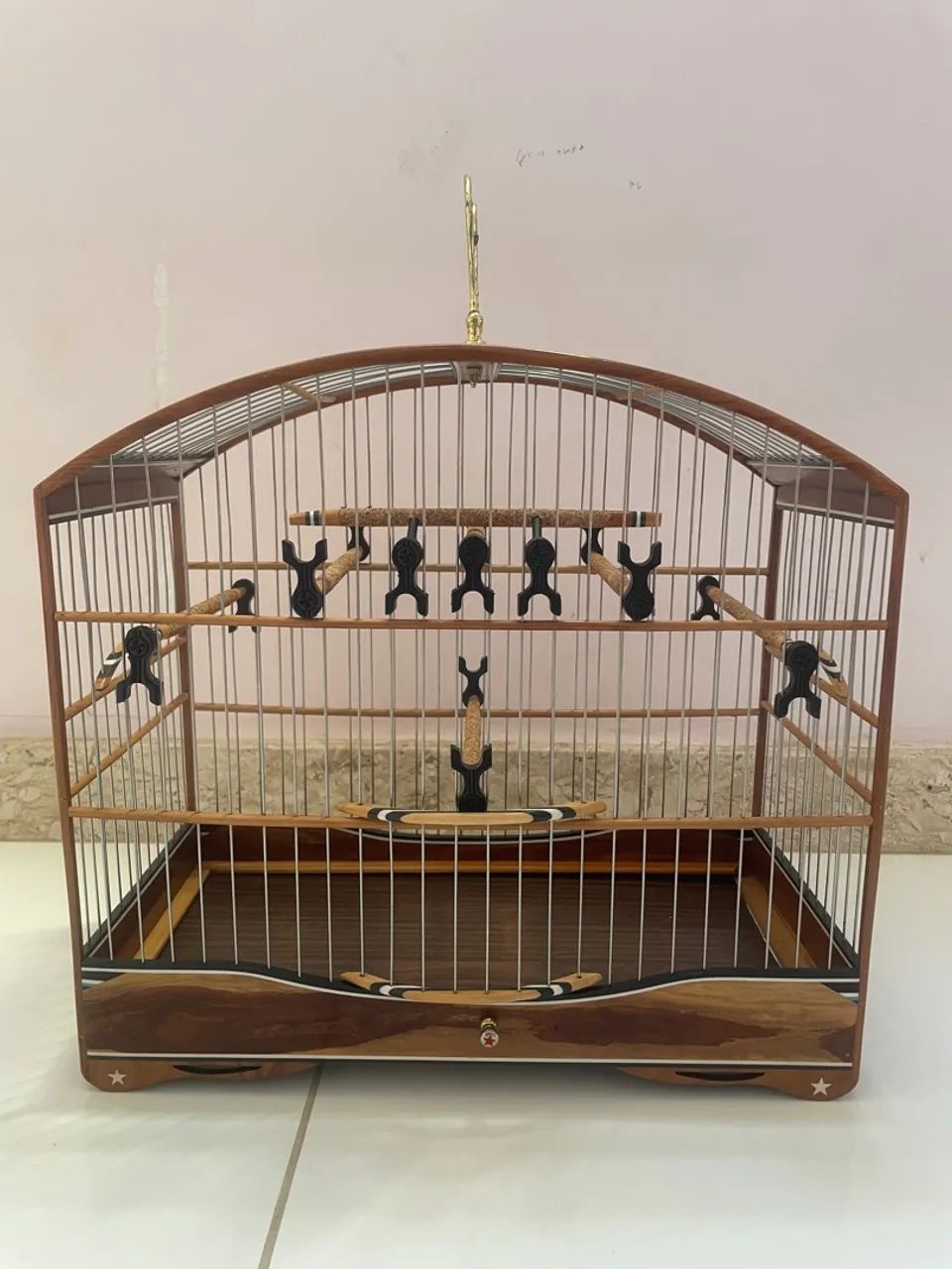 Gaiola de luxo em inox (fundo removível)