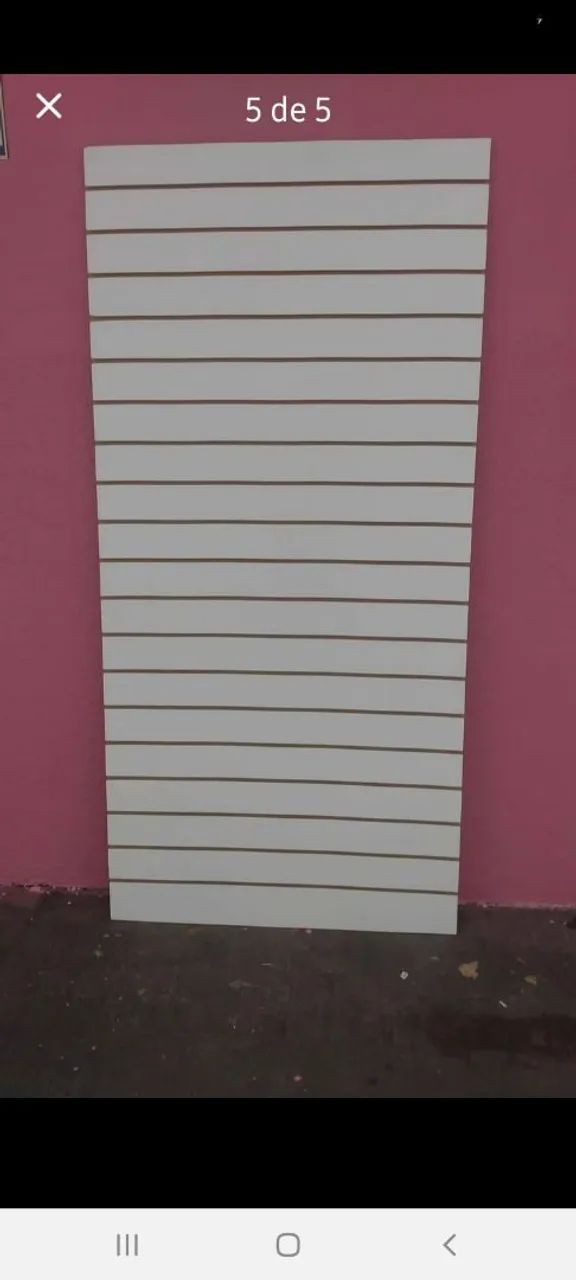 Painel canaletado branco