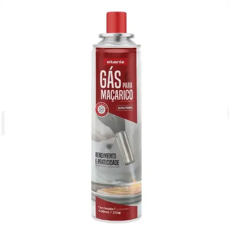 Refil Gás Para Maçarico 215G 400ml - Etaniz