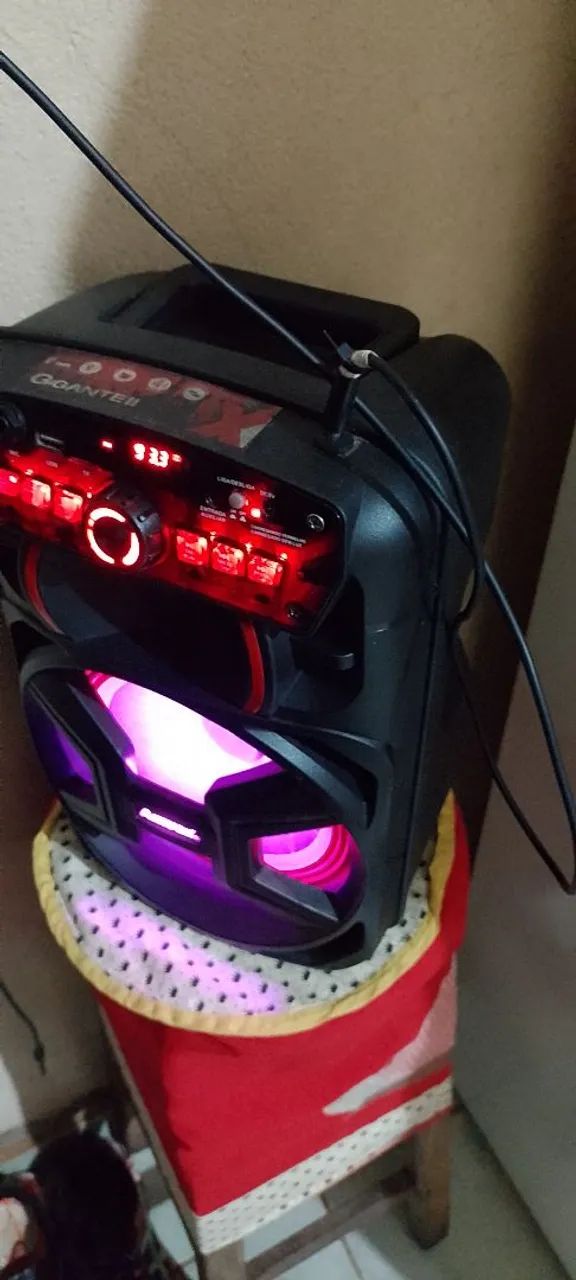 Caixa de Som Bluetooth com LED - Foto 2