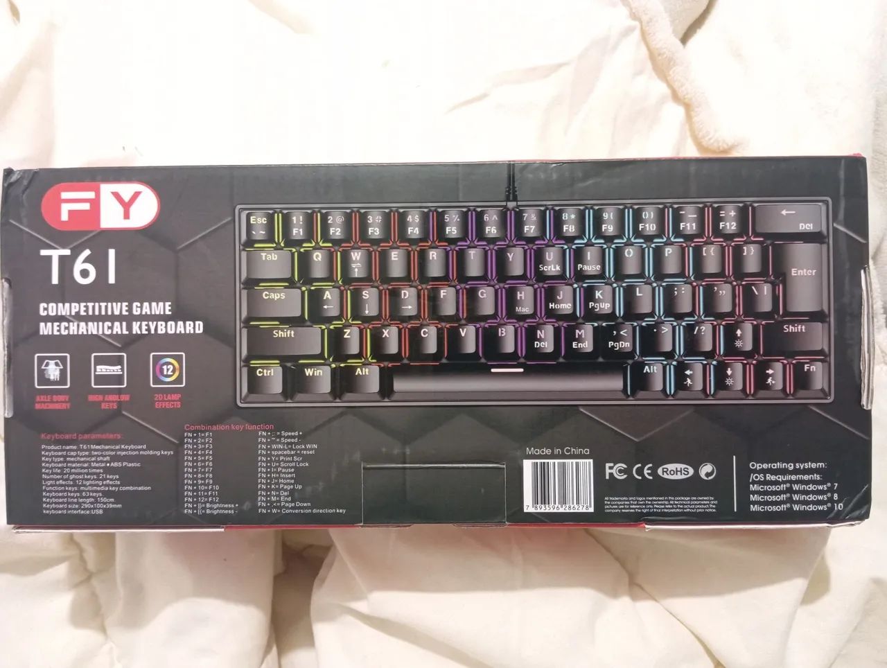 Teclado Mecânico T61 FY - 63 Teclas - Foto 3