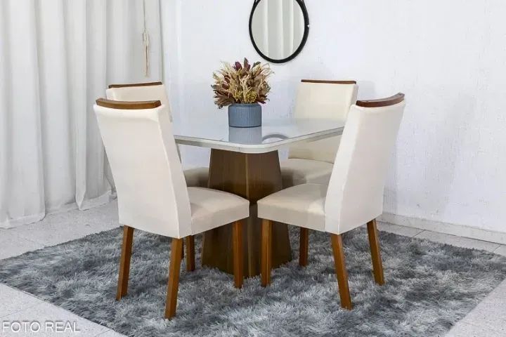 Mesa de Jantar com 4 cadeiras 64962118938755120