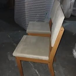  Conjunto de 2 Cadeiras de Madeira Maciça Para Mesa de Jantar - Foto 3