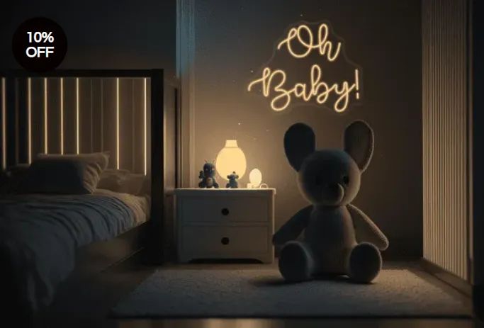 NEON OH BABY! de qualidade e novo!