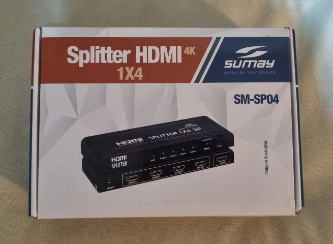 Splitter Hdmi 1x4 4k 3d - Sumay Sm-SP04